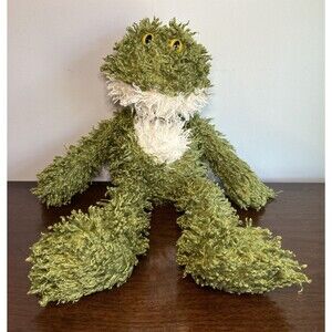 Animal Adventure Frog Plush Shaggy Floppy 2005 Weighted Stuffed Animal 18"